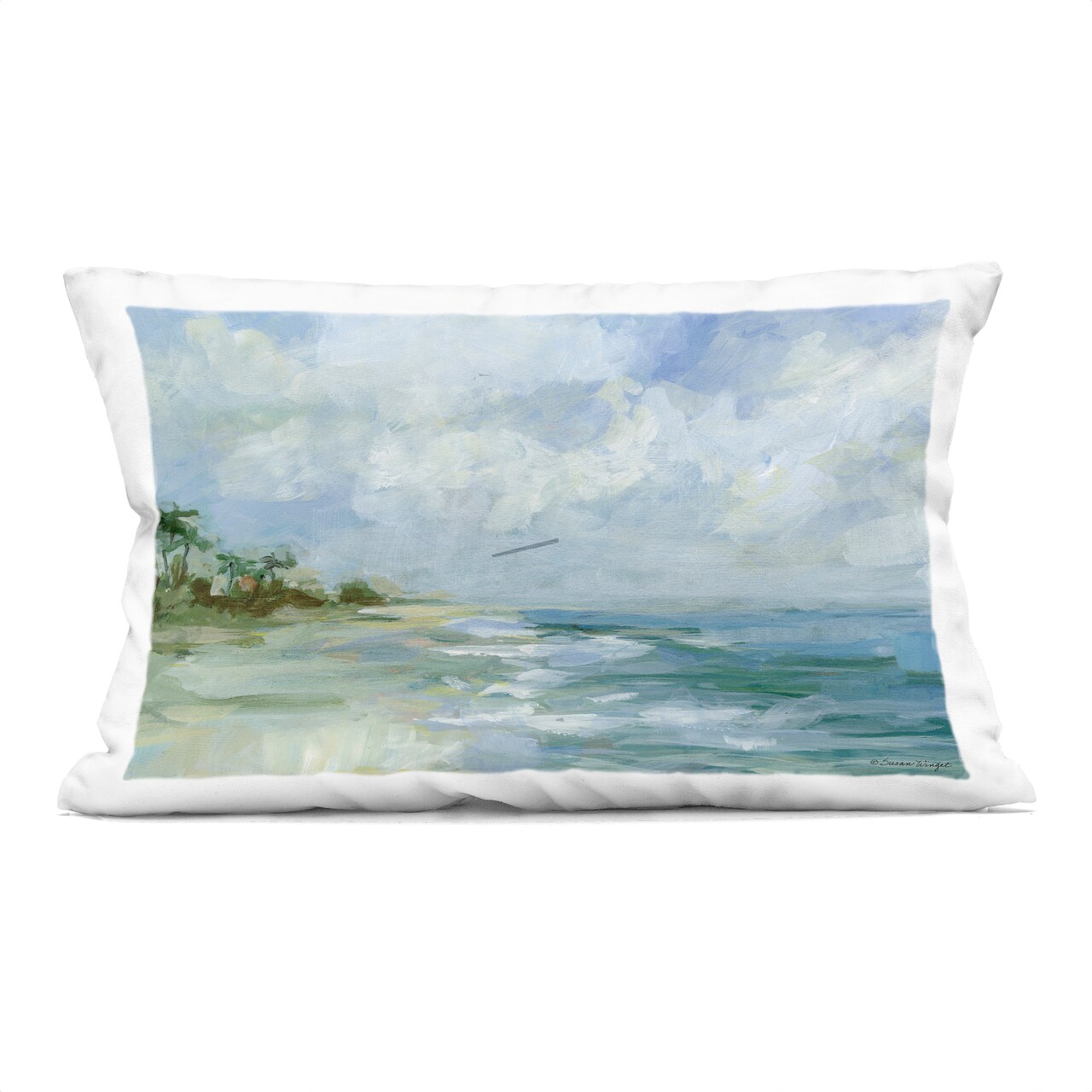 Stupell Industries Fort Lauderdale Beach Decorative Printed Throw Pillow, design by Susan Winget, 14 x 7 x 20